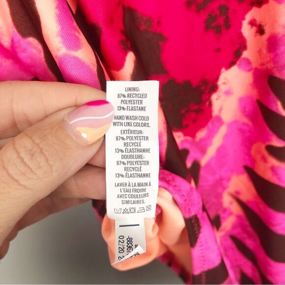 AERIE | One Shoulder Asymmetrical Tie Dye One Piece Swimsuit Women’s Size Small - Picture 11 of 12